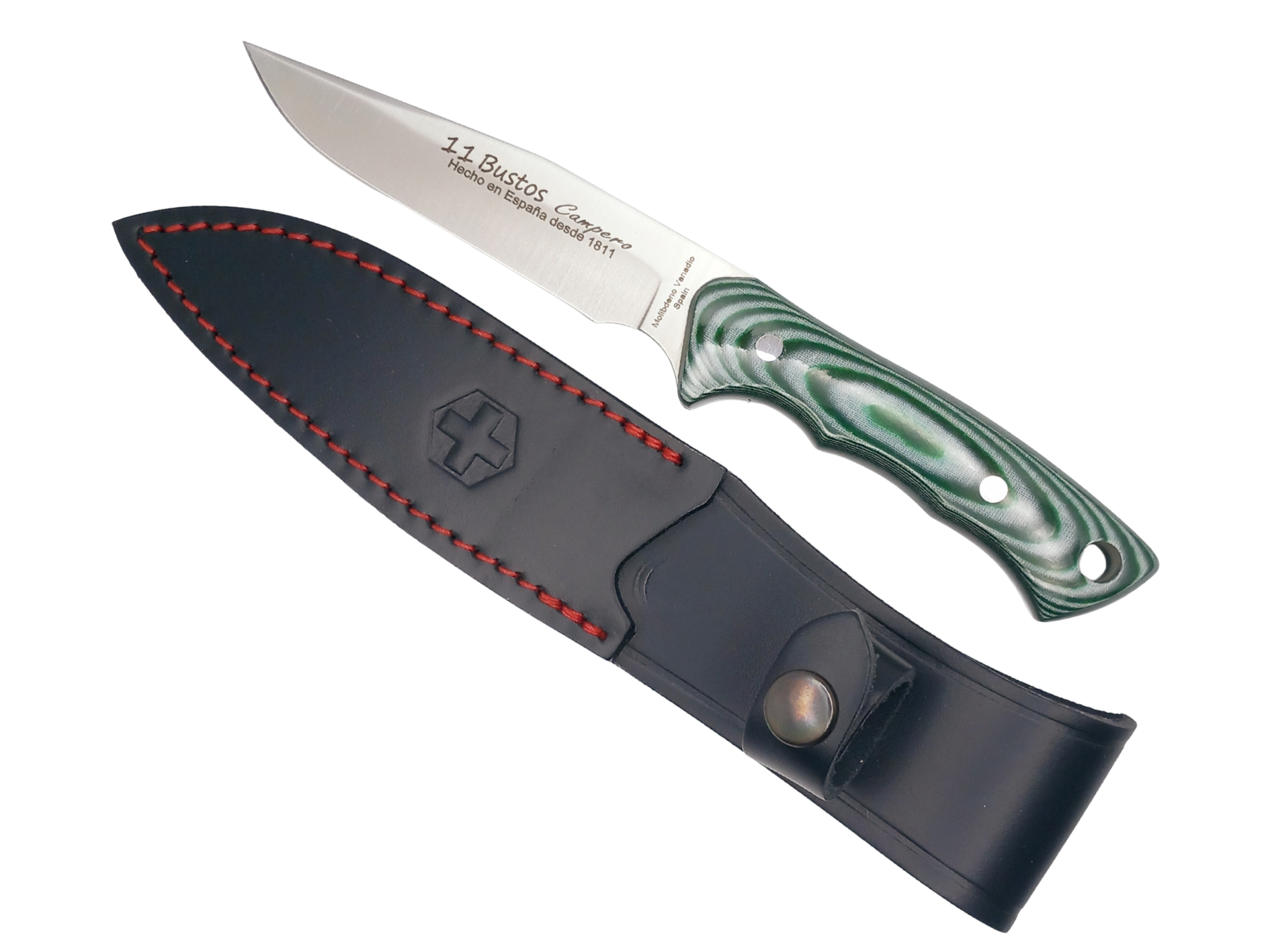CUCHILLO 11 BUSTOS CAMPERO E111.5 MICARTA VERDE