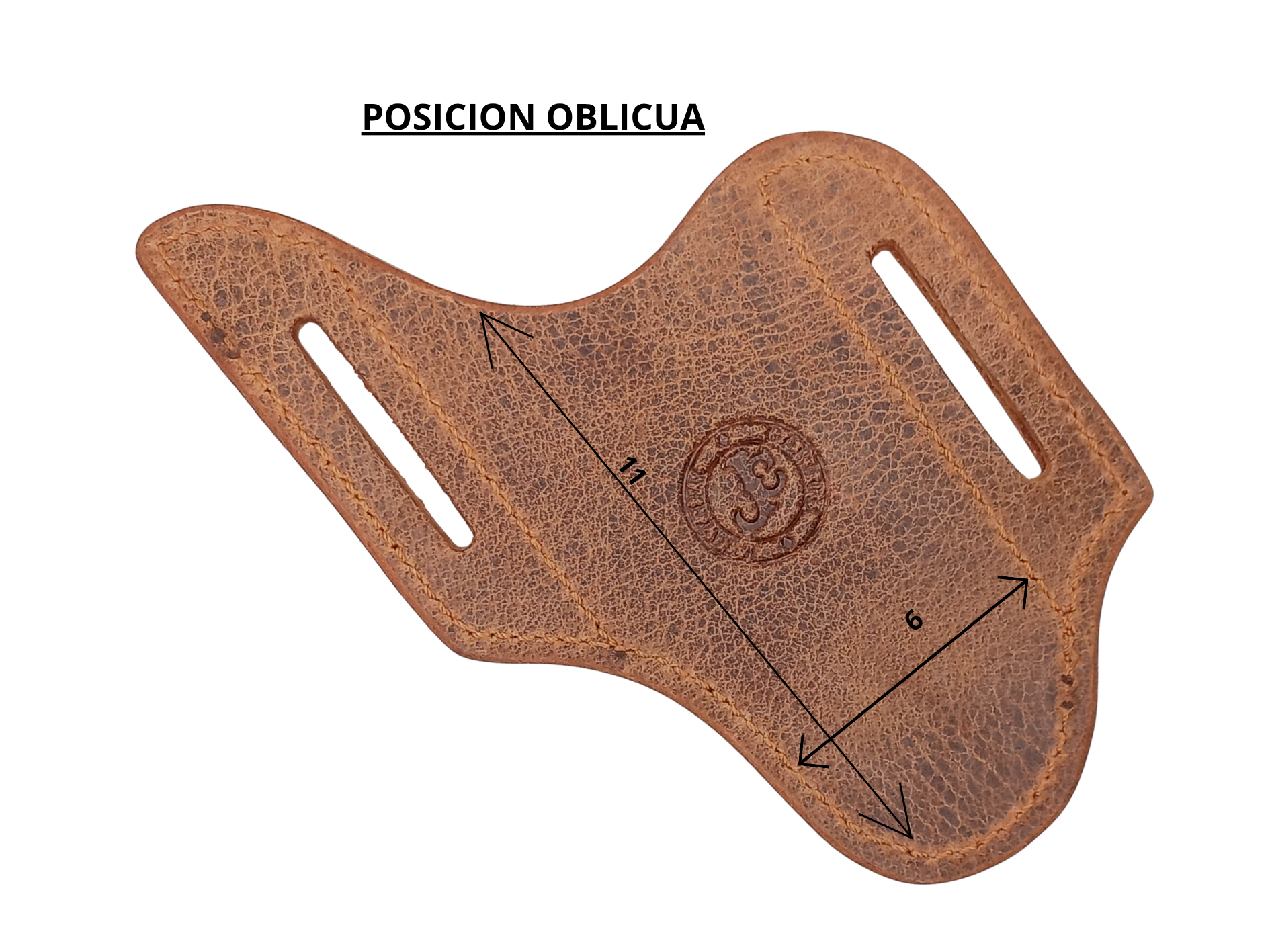 FUNDA NAVAJA OBLICUA BUFALO ENVEJECIDO CARBALLIDO