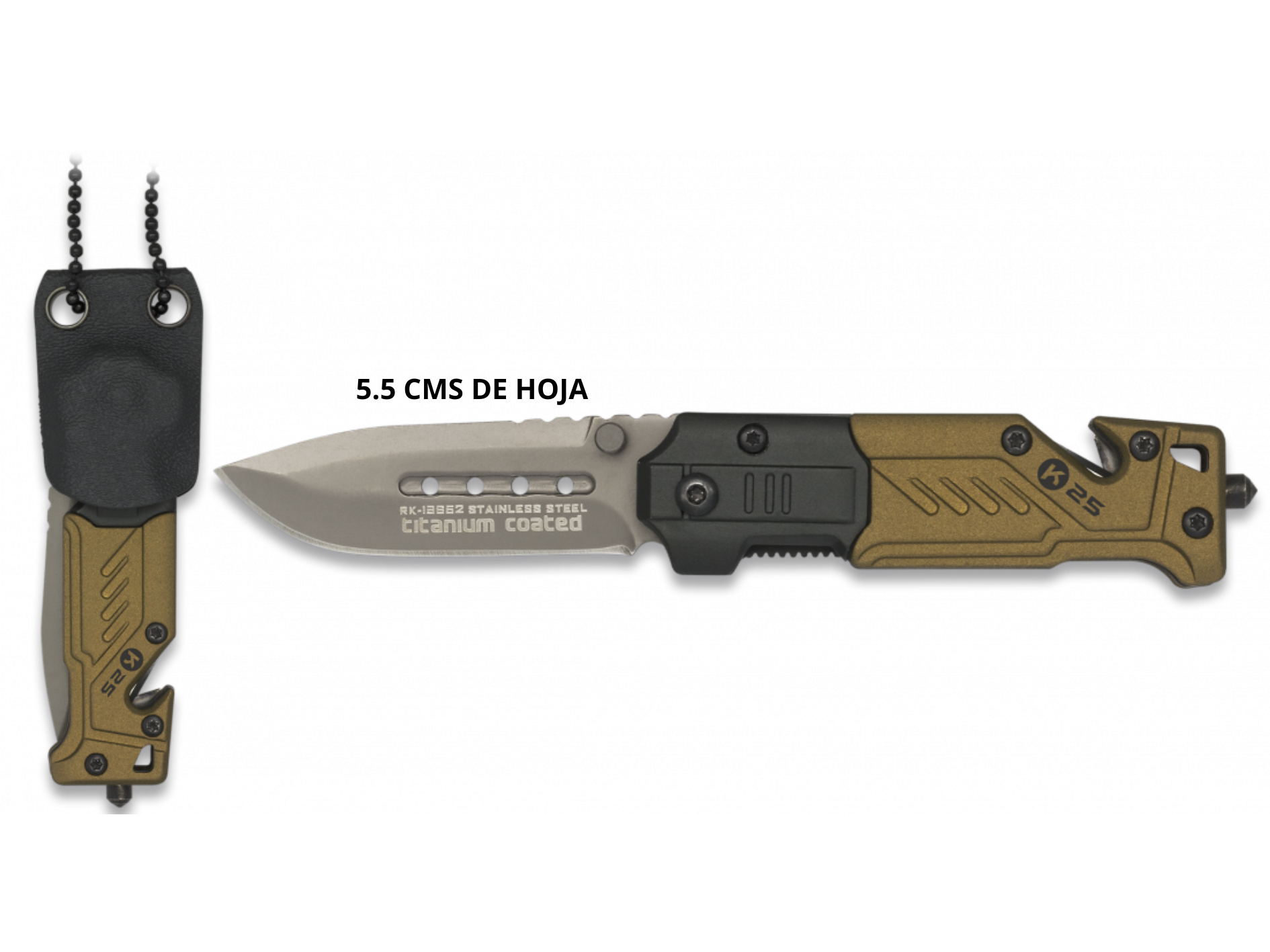 K25 COYOTE CON FUNDA KYDEX COLGANTE 5.5 CMS