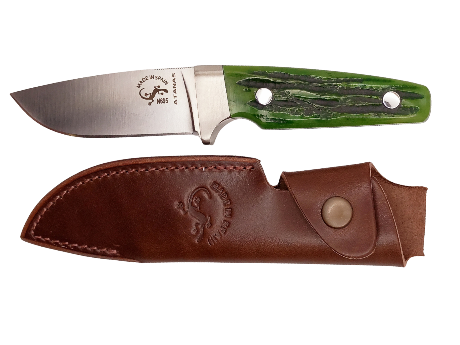 CUCHILLO AZERO (SALAMANDRA) ATANAS CAMELLO VERDE